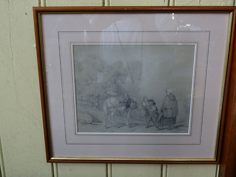 19th Century Pencil Drawing